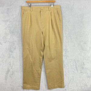 Callaway Golf X Series Pleated Front Chino Pants Size 38 Beige / Tan (39x32)